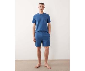 BOSS - Bodywear - Pantaloncini da casa a nido d'ape blu in coordinato W36