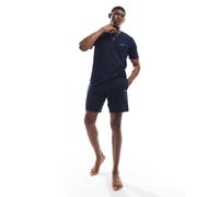 BOSS Bodywear - Pantaloncini in jersey color blu navy in coordinato XL