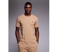 BOSS Bodywear - T-shirt color cuoio da casa in coordinato-Marrone W33