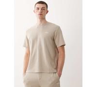 BOSS Bodywear - T-shirt da casa beige in piqué in coordinato-Neutro S