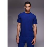 BOSS Bodywear - T-Shirt da casa blu a coste S