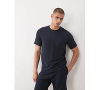 BOSS Bodywear - T-shirt da casa blu navy a coste in coordinato M