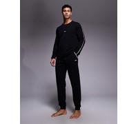 BOSS Bodywear - Unique - Joggers neri da casa in coordinato-Nero XL