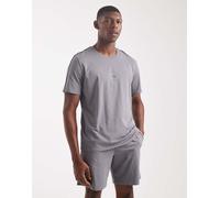 BOSS Bodywear - Unique - T-shirt da casa grigia in coordinato-Grigio S