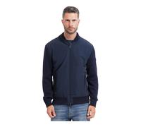 BOSS Giubbotto ibrido in maglia di cotone con collo bomber - Style C-Levaio, 50565508 Blu scuro XL