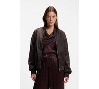 BOSS Bomber relaxed fit reversibile in satin e pelliccia sintetica - Style Petisa, 50567439 Marrone scuro 48