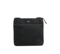 BOSS Borsa a busta con monogramma e logo con goffratura laminata - Style Zair_MN_S env large, 50552631 Nero pz.