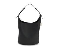 BOSS Borsa a secchiello in pelle con placca con monogramma Double B - Style Ameline Bucket, 50573360 Nero pz.