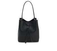 BOSS Borsa a secchiello in similpelle granulata con monogramma Double B - Style Anett Drawstring, 50567602 Nero pz.