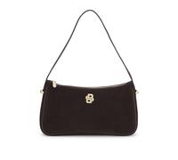 BOSS Borsa a spalla in pelle scamosciata con monogramma Double B metallizzato - Style BOSS BEYOND S SH.B U, 50563360 Marrone scuro pz.