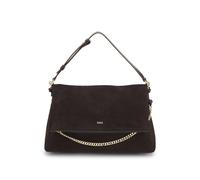BOSS Borsa a spalla in pelle scamosciata sintetica modello a risvolto - Style Yelena Shoulderbag, 50573247 Marrone scuro pz.