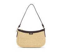 BOSS Borsa a spalla in rafia con charm monogramma Double B - Style NUMAH SM Hobo RF, 50563861 Beige pz.