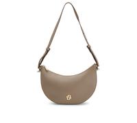 BOSS Borsa a tracolla in pelle con monogramma Double B - Style BOSS BEYOND Halfmoon, 50547705 Beige pz.