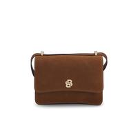 BOSS Borsa a tracolla in pelle scamosciata con monogramma Double B - Style BOSS BEYOND Crossb S, 50557961 Marrone pz.