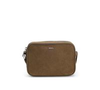 BOSS Borsa a tracolla in pelle scamosciata goffrata con monogramma - Style New Crosstown_SM_EW, 50558121 Beige pz.