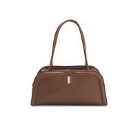 BOSS Borsa bauletto Ariell in pelle con monogramma Double B - Style Ariell Bowling M, 50557944 Marrone pz.