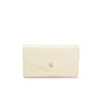 BOSS Borsa clutch in pelle con monogramma Double B in metallo - Style BOSS BEYOND Clutch S, 50574786 Giallo chiaro pz.