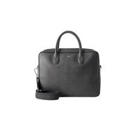 BOSS Borsa portadocumenti in pelle martellata con dettagli in metallo lucido brandizzati - Style Northon_Doc. Case, 50567389 Nero pz.