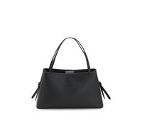 BOSS Borsa tote in similpelle martellata con monogramma Double B - Style Anett NewShape Tote, 50567597 Nero pz.