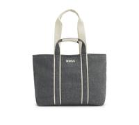 BOSS Borsa tote in tessuto con logo a contrasto - Style Palmah TOTE WL, 50552483 Grigio scuro pz.
