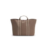 BOSS Borsa tote lavorata con tracolla con logo - Style Palmah TOTE, 50546461 Marrone pz.