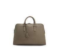 BOSS Borsone in pelle martellata con logo goffrato - Style Madison-B1_Holdall, 50548231 Marrone chiaro pz.