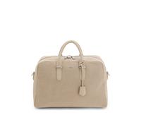 BOSS Borsone in pelle scamosciata traforata con scritta del logo metallizzata - Style Madison-B1_SP_Holdal, 50563730 Beige chiaro pz.
