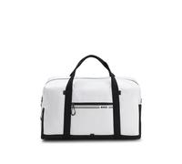 BOSS Borsone in tessuto strutturato con logo e righe tipiche del marchio - Style Stenson T_BigHoldall, 50567727 Bianco pz.