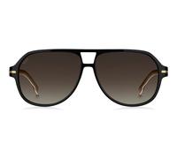 Boss Boss 1507/s Occhiali Da Sole Uomo Nero Squadrato Marrone 59mm