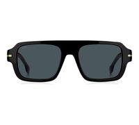 Boss Boss 1595/s Occhiali Da Sole Uomo Nero Squadrato Grigio 53mm