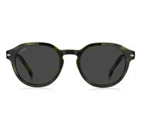 HUGO BOSS Occhiali da uomo, Verde Horn, 50/22/145