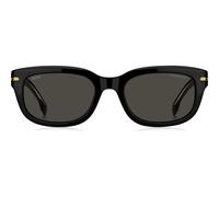 Boss Boss 1793/f/s Occhiali Da Sole Uomo Nero Rettangolari Grigio 53mm