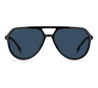 Boss Boss 1831/s Occhiali Da Sole Uomo Nero Pilot Blu 58mm