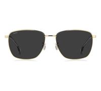 Boss Boss 1870/f/s Occhiali Da Sole Uomo Oro Rettangolari Grigio 58mm