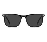 Boss Boss 1879/s Occhiali Da Sole Uomo Nero Rettangolari Grigio 56mm