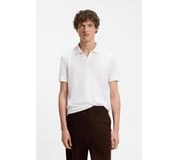 BOSS BOSS BY BECKHAM Polo in cotone e seta - Style Ponti 75_DB, 50560532 Bianco S