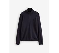 BOSS BOSS - Ever - maglione regular con zip corta small blu