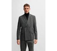 BOSS BOSS SELECTED BY BECKHAM Giacca in misto lana a motivi - Style C-Cris-DB-244_DB, 50538874 Grigio scuro 50