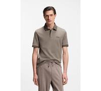 BOSS BOSS x ASTON MARTIN Polo in piqué di mohair e cotone - Style C-Prout 242_AM, 50553789 Marrone chiaro S