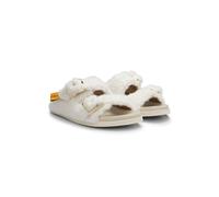 BOSS BOSS x Steiff Sandali slider con fibbia in tessuto peluche - Style Freyah_Slide_FRPU, 50554421 Bianco 37