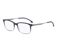 BOSS BOSS1643 QEU, Blu, Acetate, Uomini occhiali 55