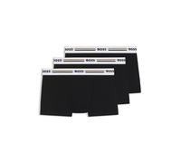 BOSS Boxer corti in confezione da tre con elastico in vita con logo e righe - Style Trunk 3P Revive, 50492200 Nero XL