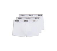 BOSS Boxer corti in confezione da tre - Style Trunk 3P Power, 50475274 Bianco L