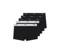 BOSS Boxer corti in cotone elasticizzato con elastico in vita con logo in confezione da cinque - Style Trunk 5P Essential, 50475275 Nero XS
