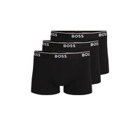 BOSS Boxer corti in cotone elasticizzato con elastico in vita con logo in confezione da tre - Style Trunk 3P Power, 50475274 Nero XXL