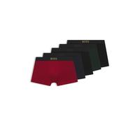 BOSS Boxer corti in cotone elasticizzato con logo in confezione da cinque - Style Trunk 5P MetalLogo G, 50569225 Nero / Rosso / Blu / Verde XXL