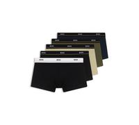 BOSS Boxer corti in cotone elasticizzato in confezione da cinque - Style Trunk 5P Essential, 50531660 Nero / Blu Scuro XXL