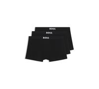 BOSS Boxer corti in cotone elasticizzato in confezione da tre - Style Trunk 3P BOSS ONE, 50544263 Nero XS