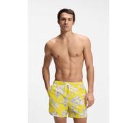 BOSS Boxer da mare ad asciugatura rapida con stampa all-over - Style Discus, 50544499 Giallo S
