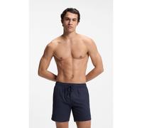 BOSS Boxer da mare ad asciugatura rapida in seersucker elasticizzato - Style Relax_Trunk, 50561184 Blu scuro M